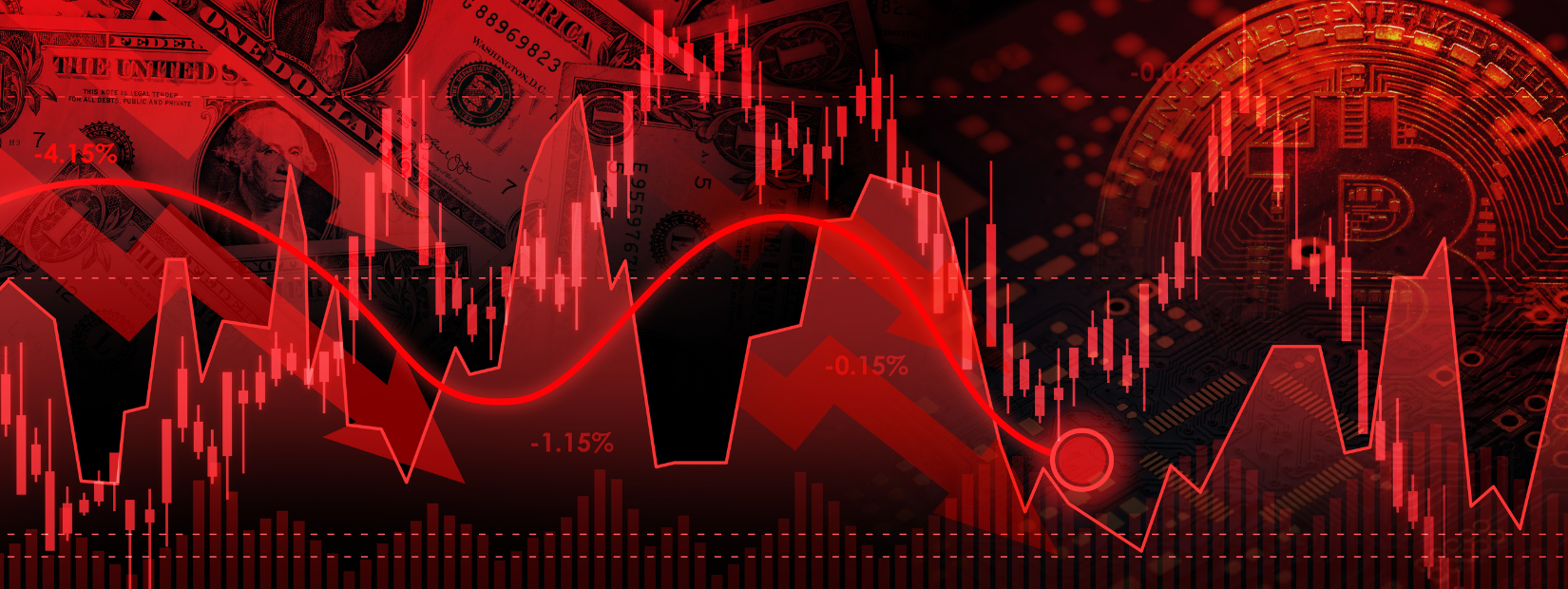 Stock market decline. Photography by jira pliankharom via Shutterstock